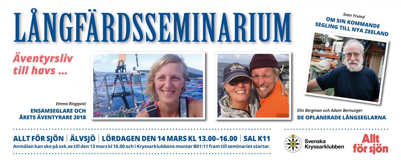 Långfärdsseminarium på Allt för sjön 14 mars 2020