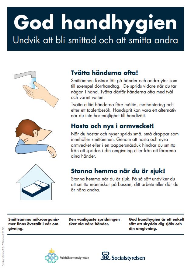 Information om god handhygien