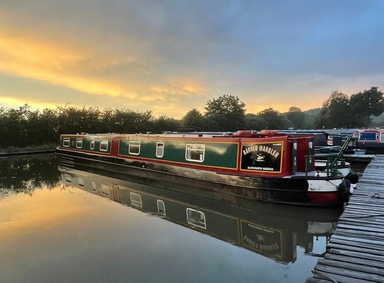 Eskader England Sista morgonen i Alvechurch Marina