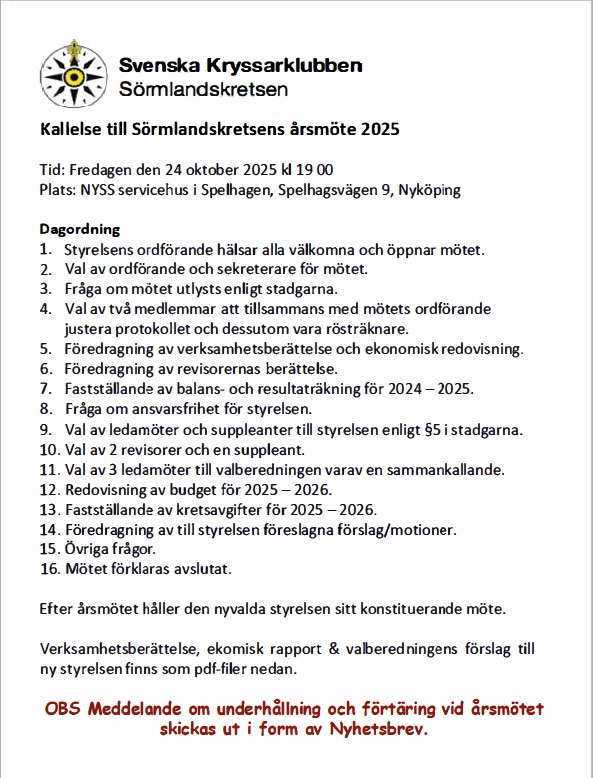 Kallelse 2025