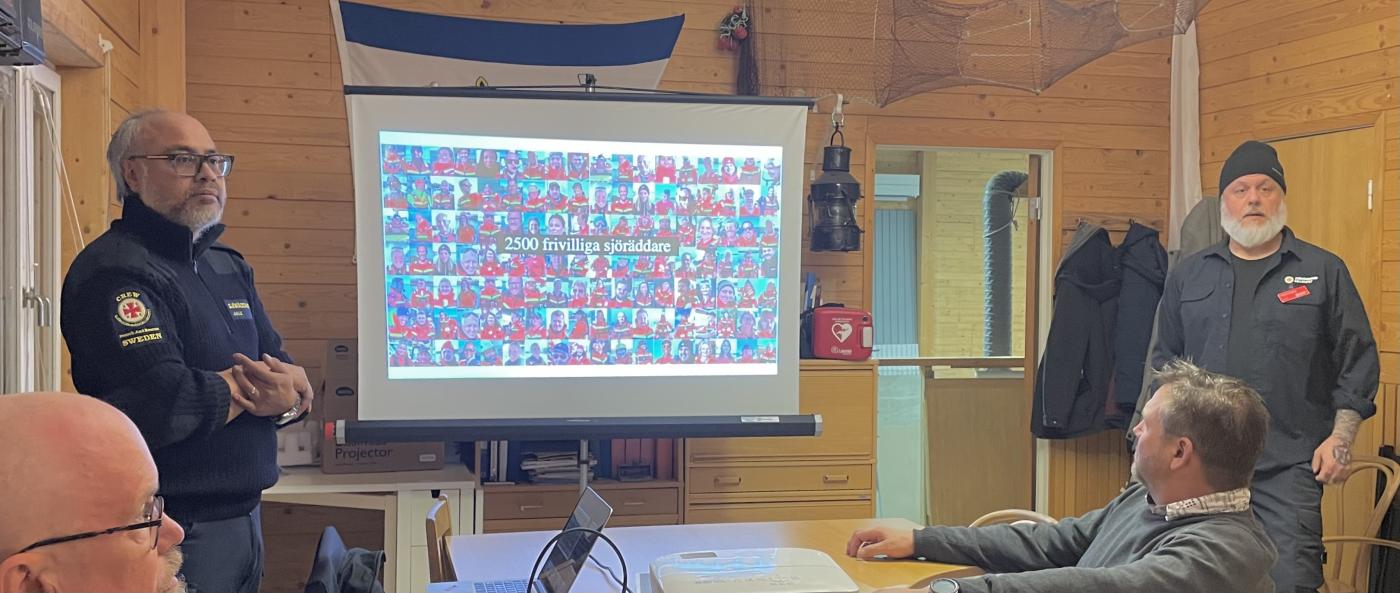 Besök av Sjöräddningen i Trosa.